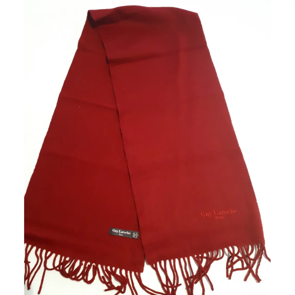 Guy Laroche Wool scarf & pocket square for sale - Vintage