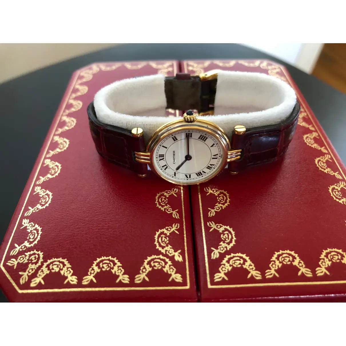 Yellow gold watch Cartier - Vintage