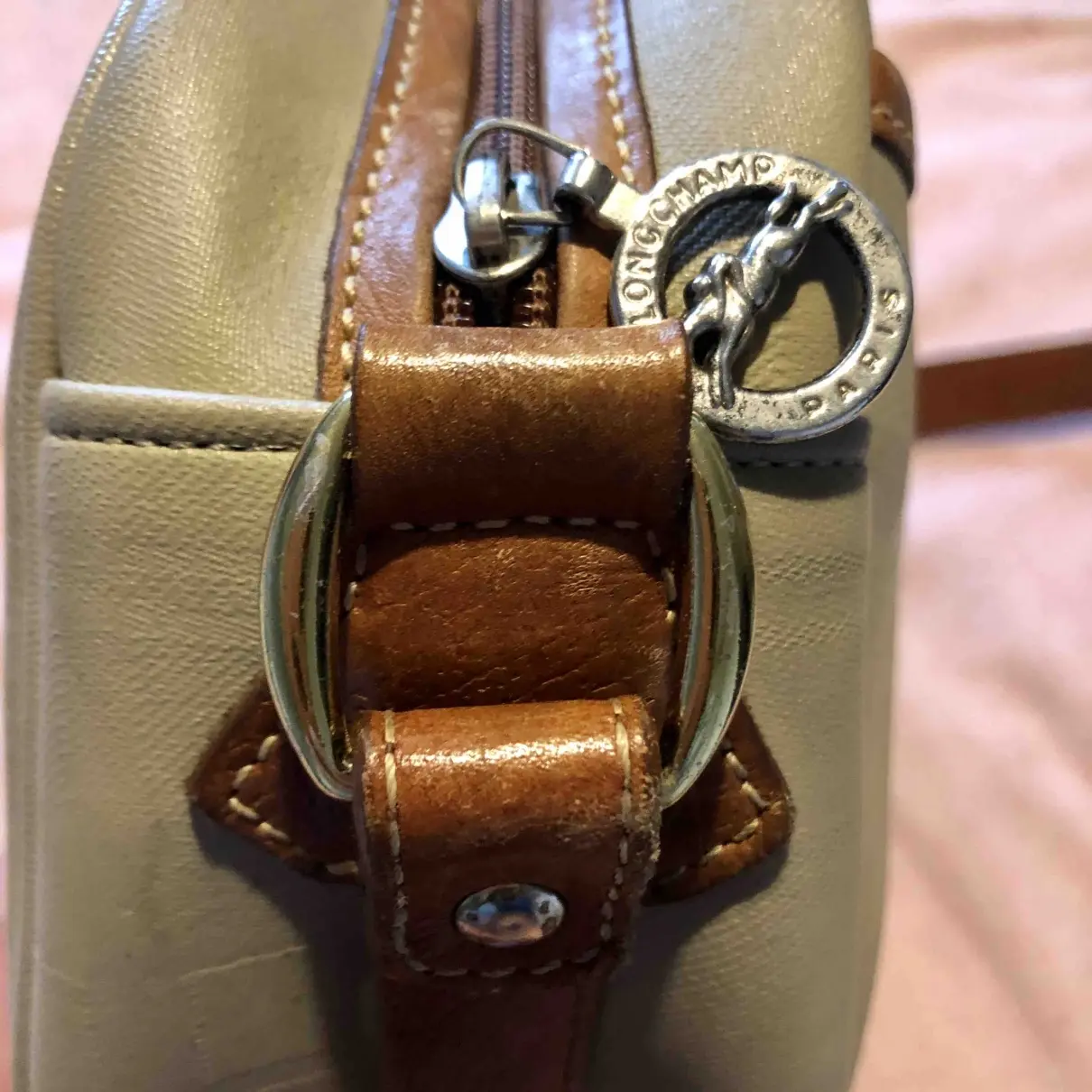 Cloth crossbody bag Longchamp - Vintage