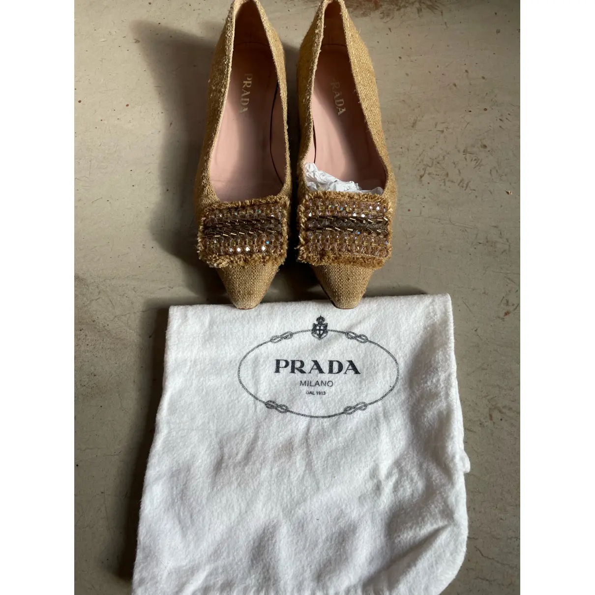 Buy Prada Cloth ballet flats online