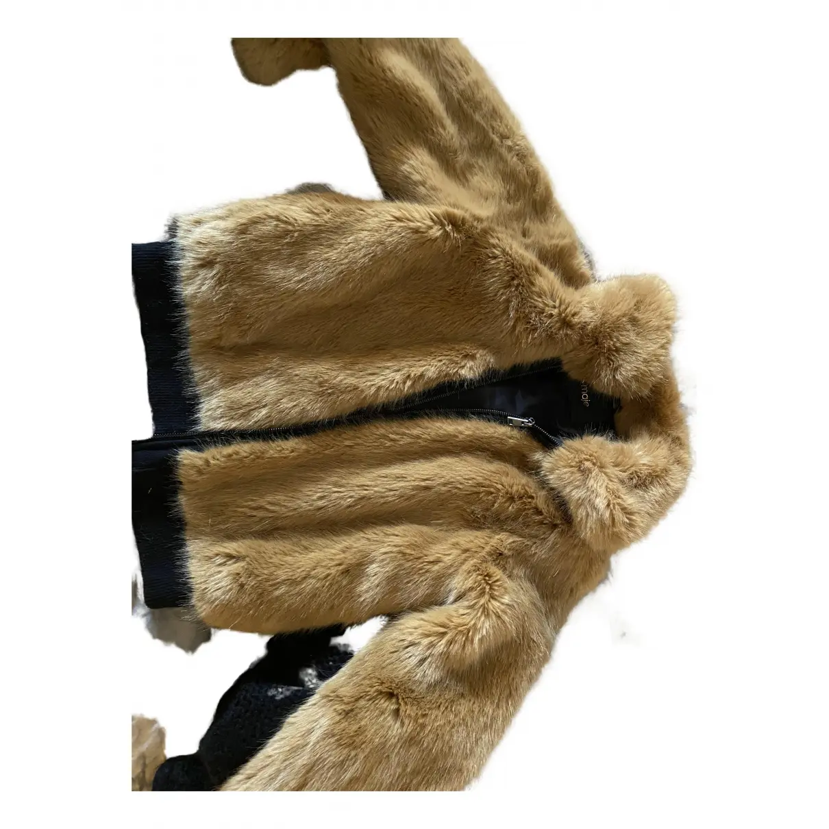 Fall Winter 2019 faux fur jacket Maje