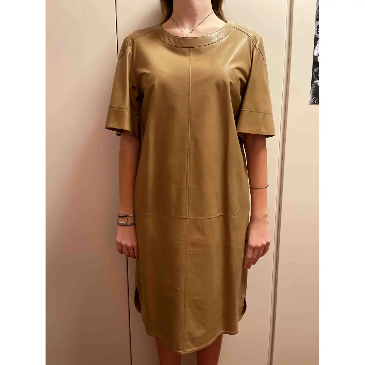 Leather mid-length dress Belstaff