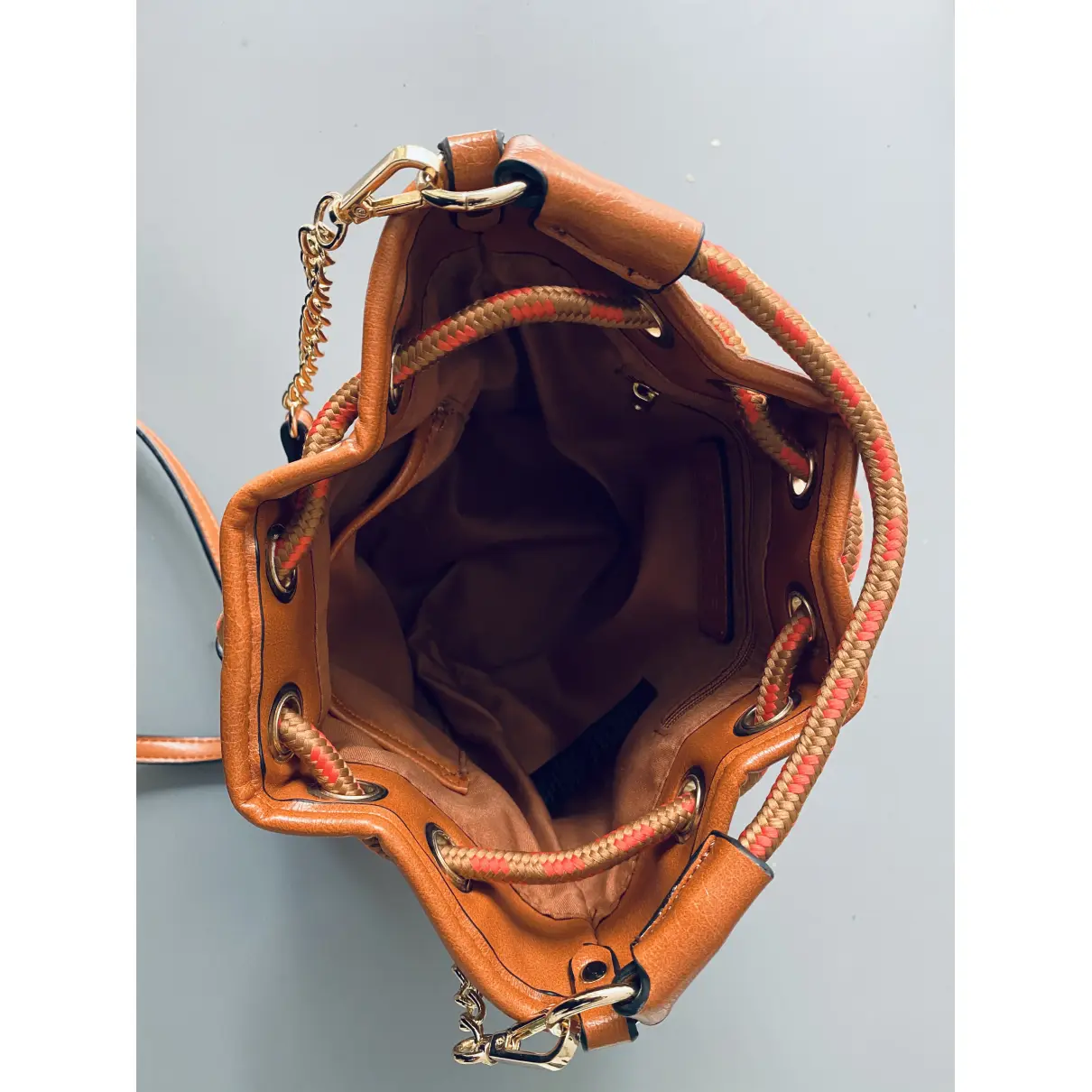Leather handbag BOCAGE