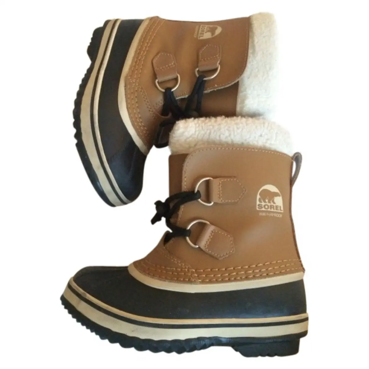 Camel Leather Boots Sorel