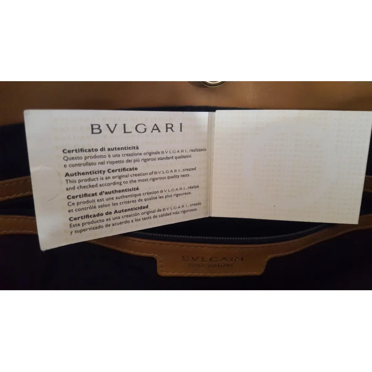 Bulgari leather handbag Bvlgari