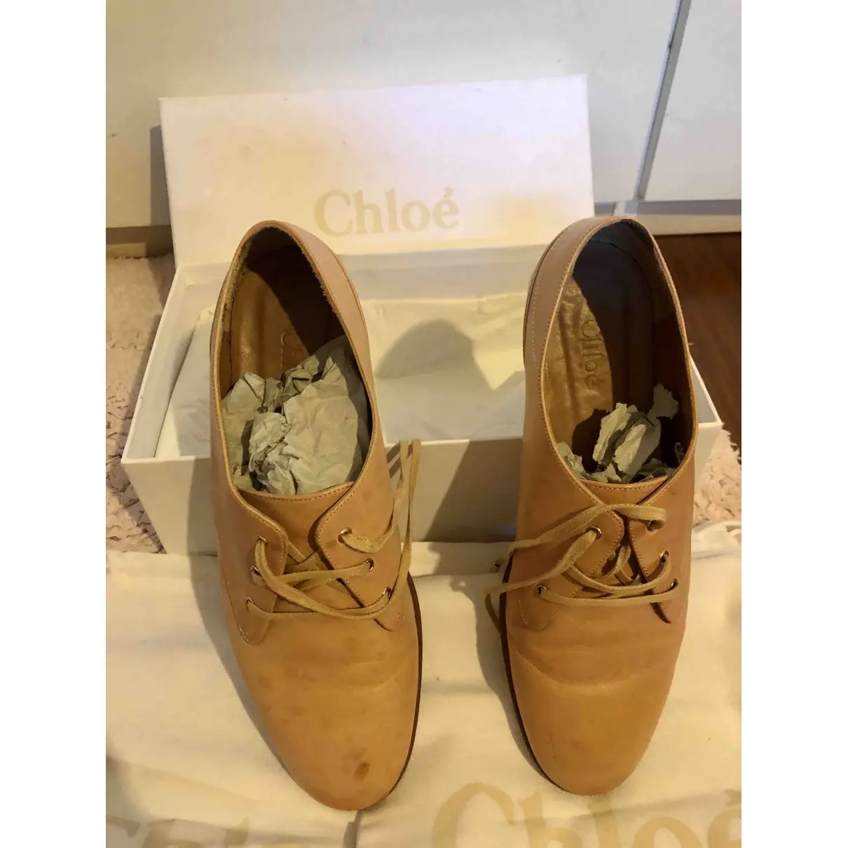 Buy Chloé Leather lace ups online