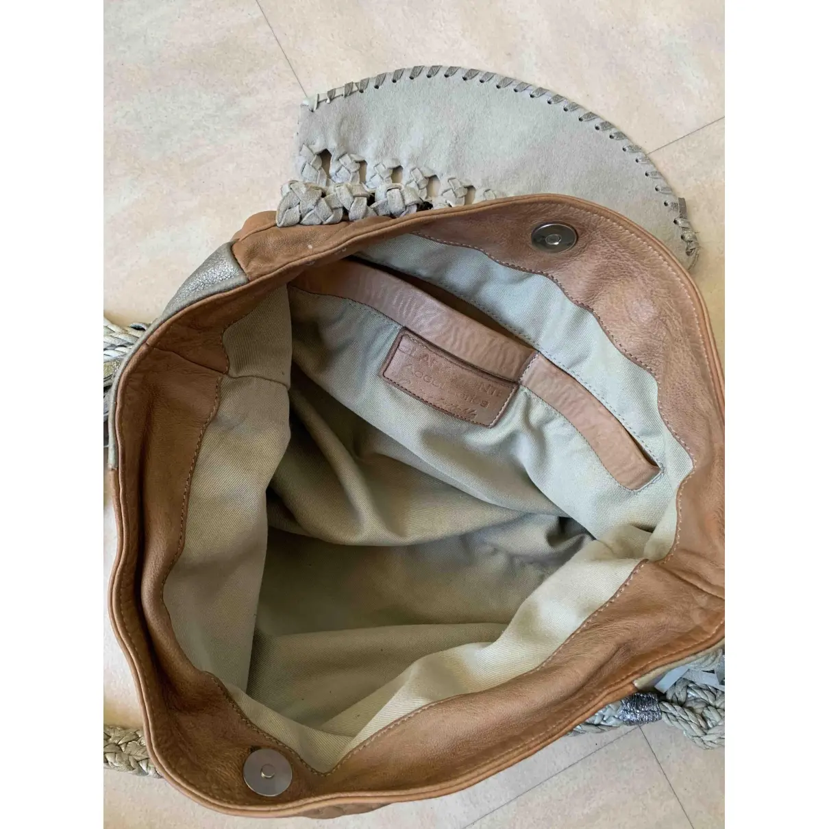 Buy Claramonte Leather handbag online