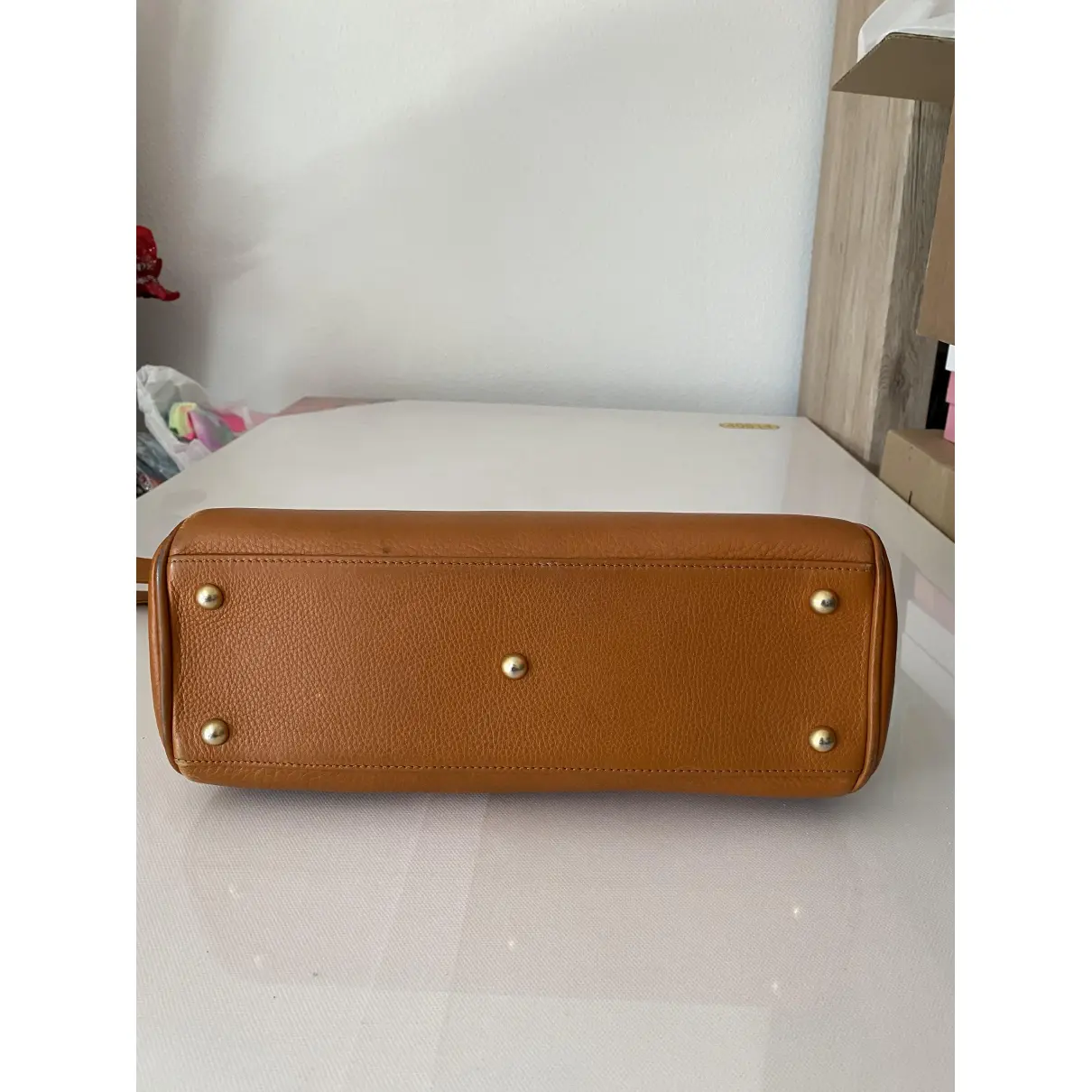 Leather handbag Comtesse