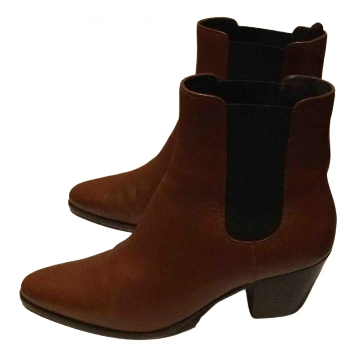 Cowboy leather western boots Celine