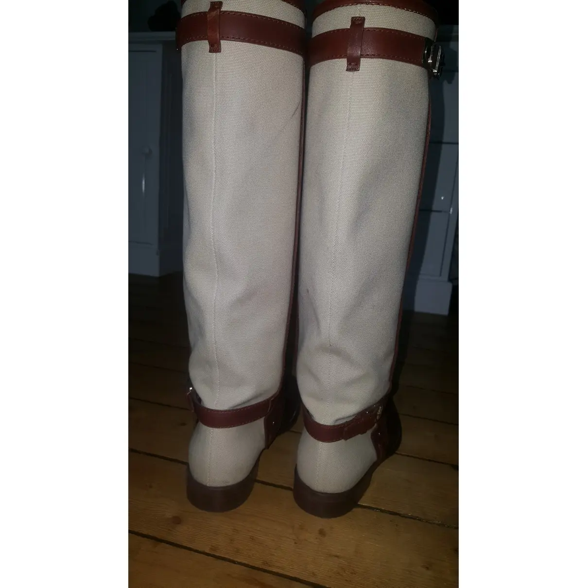 Leather riding boots Dior - Vintage