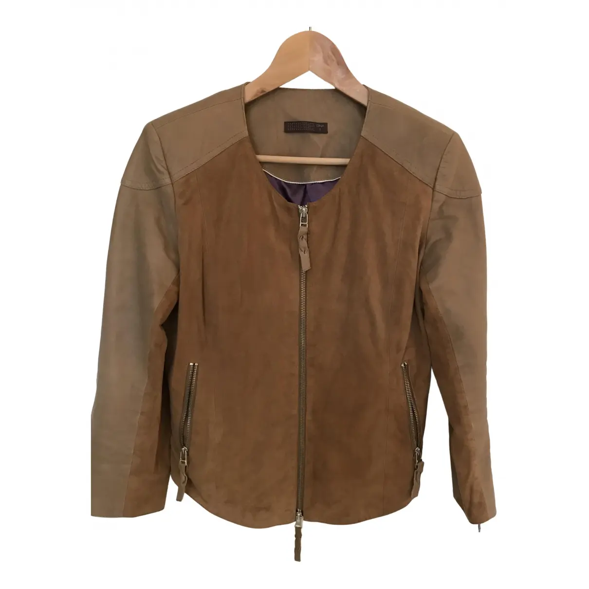Leather biker jacket Dna