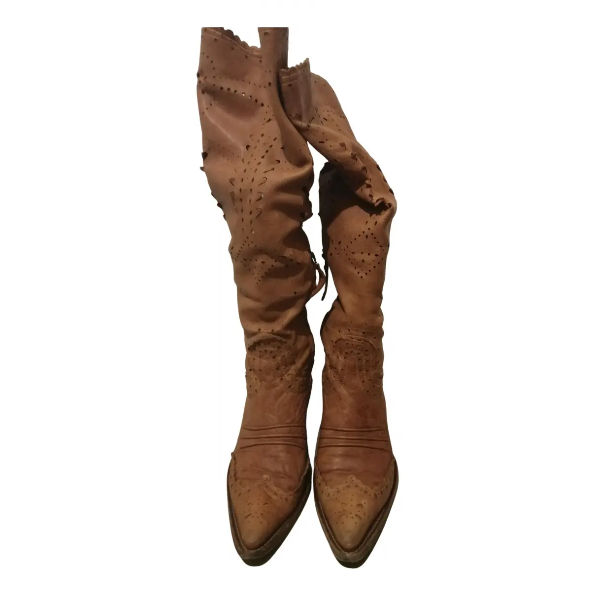Leather cowboy boots Ermanno Scervino