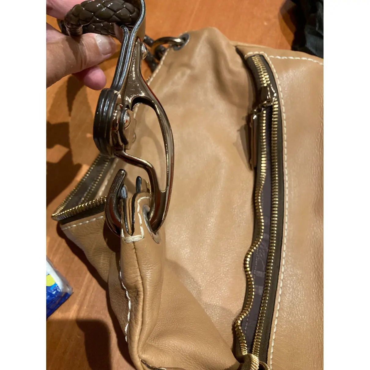 Leather handbag Fay