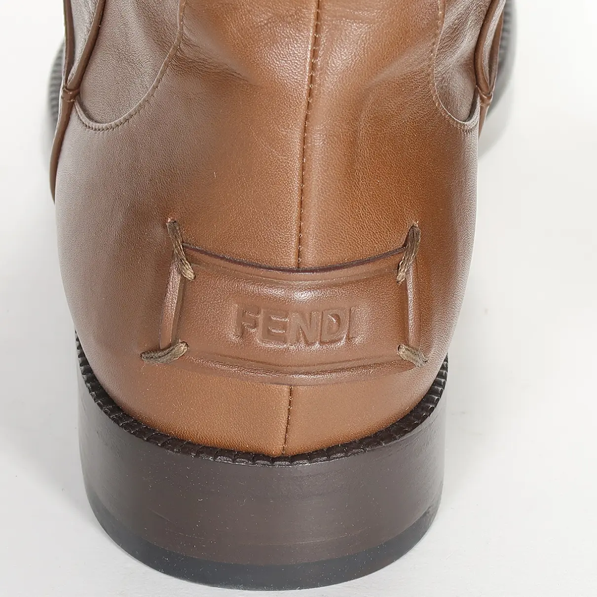 Leather riding boots Fendi