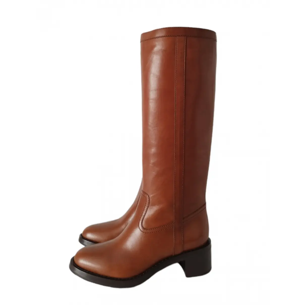Folco leather riding boots Celine