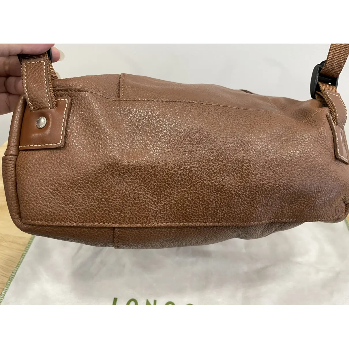 Foulonné leather backpack Longchamp