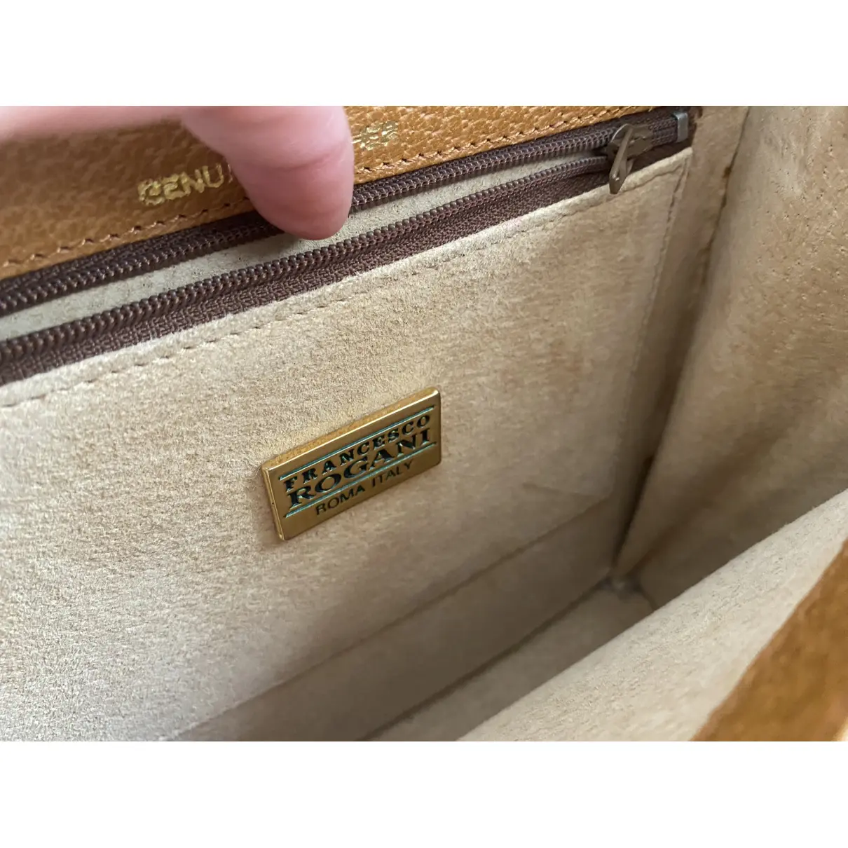 Leather handbag Francesco Rogani
