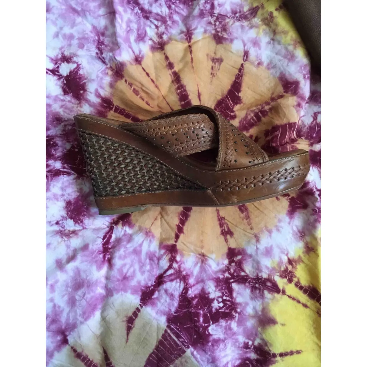 Leather sandal Frye