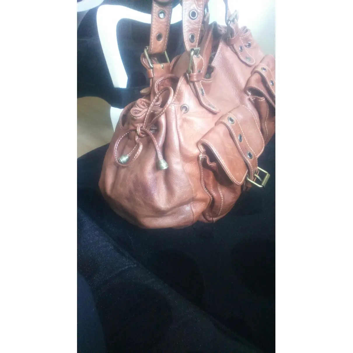 Gerard Darel Leather handbag for sale
