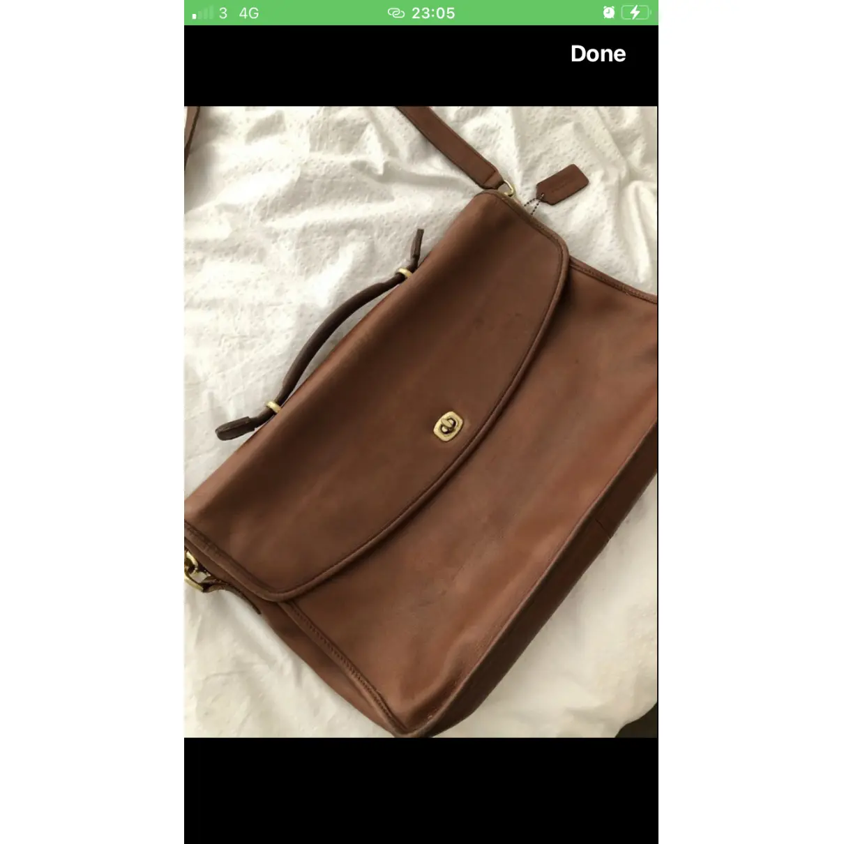 Buy Coach Gramercy Satchel leather bag online - Vintage