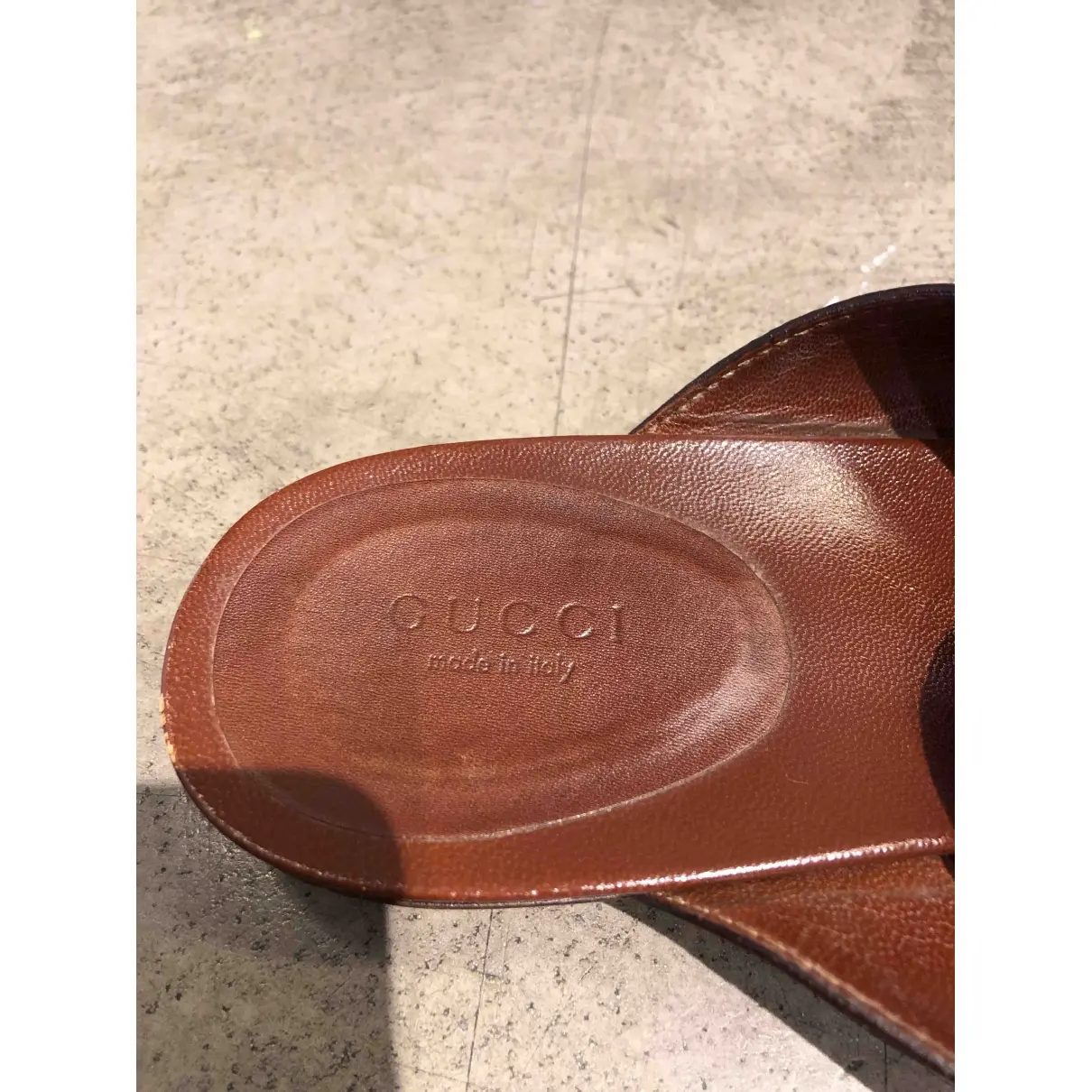 Leather mules Gucci - Vintage