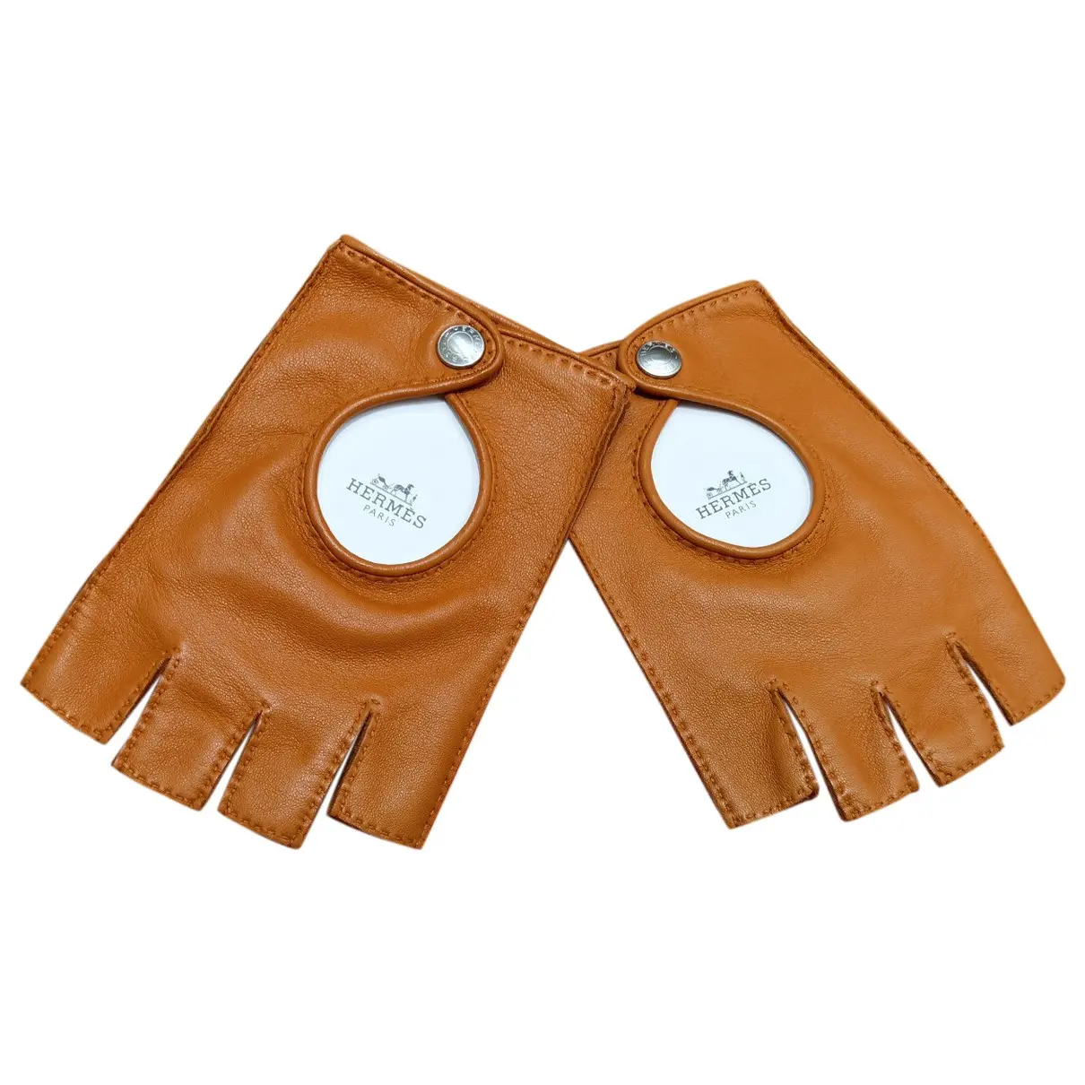 Leather mittens Hermès