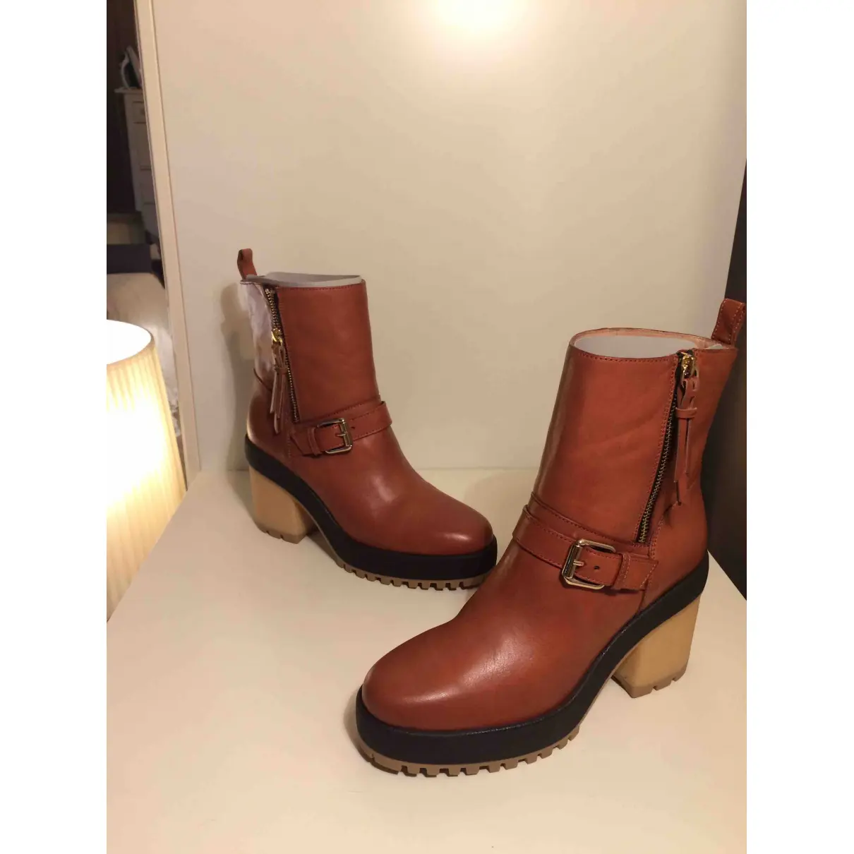 Leather ankle boots Hogan