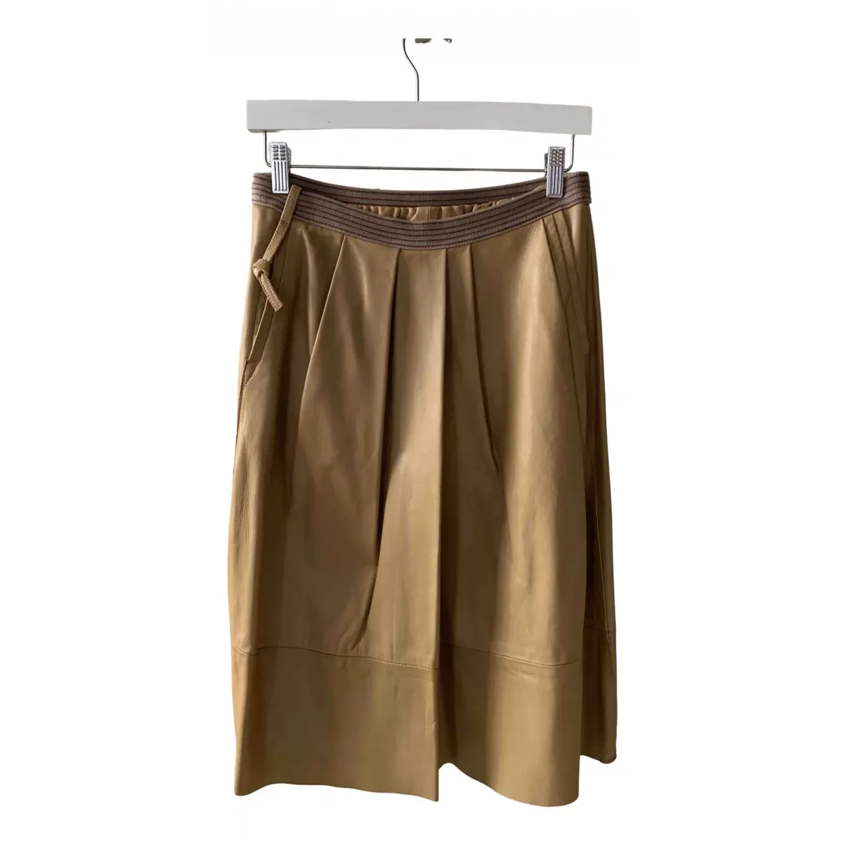 Leather mid-length skirt Humanoid