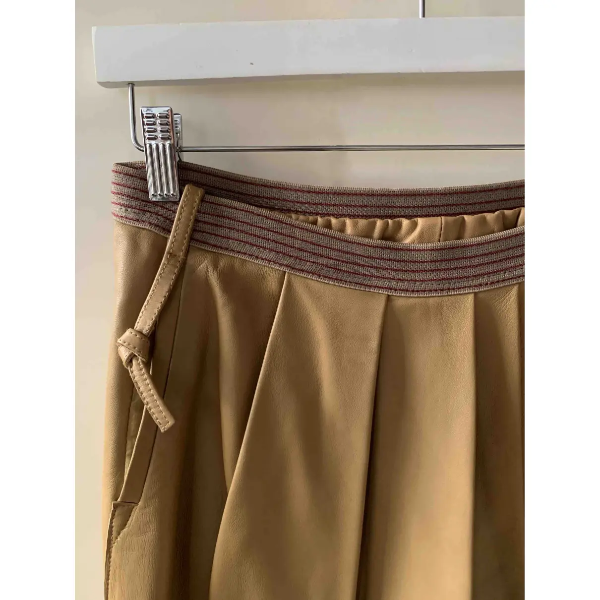 Leather mid-length skirt Humanoid