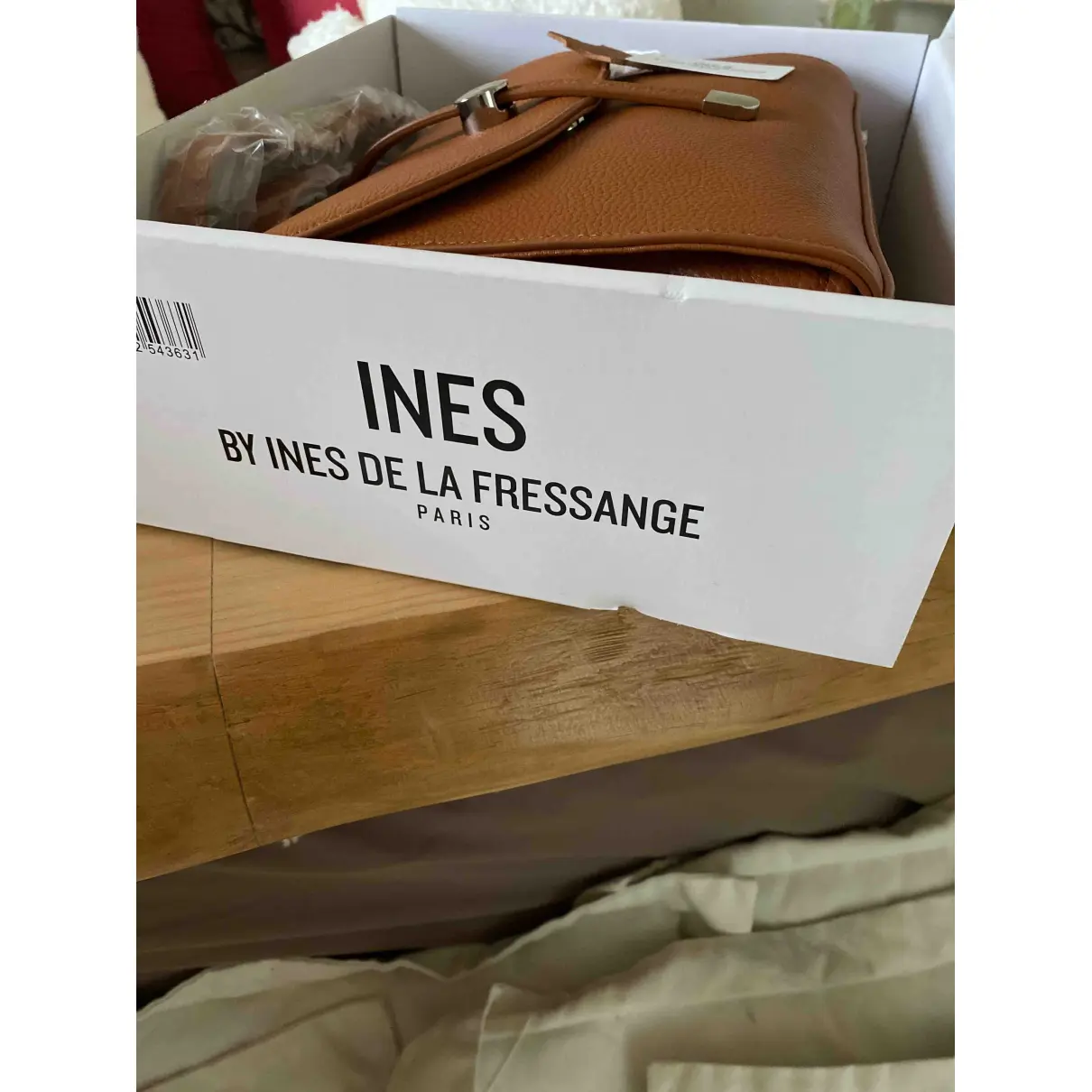 Leather crossbody bag Inès De La Fressange Paris