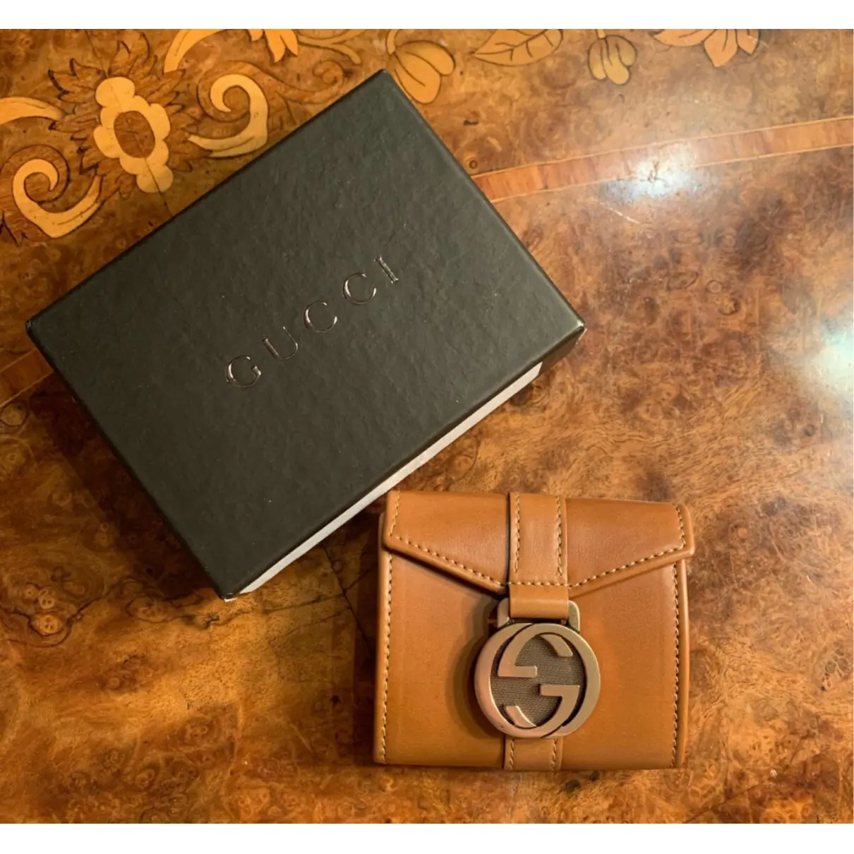Buy Gucci Interlocking leather purse online - Vintage