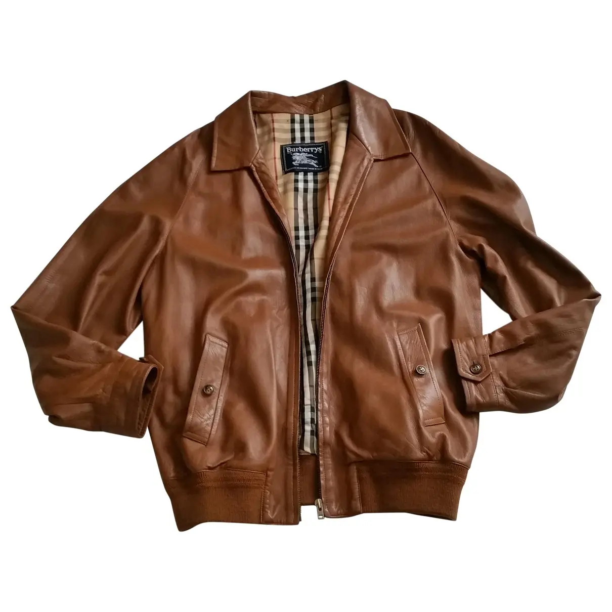 Leather jacket Burberry - Vintage