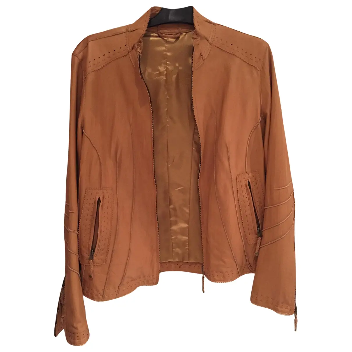 Camel Leather Jacket K-Yen