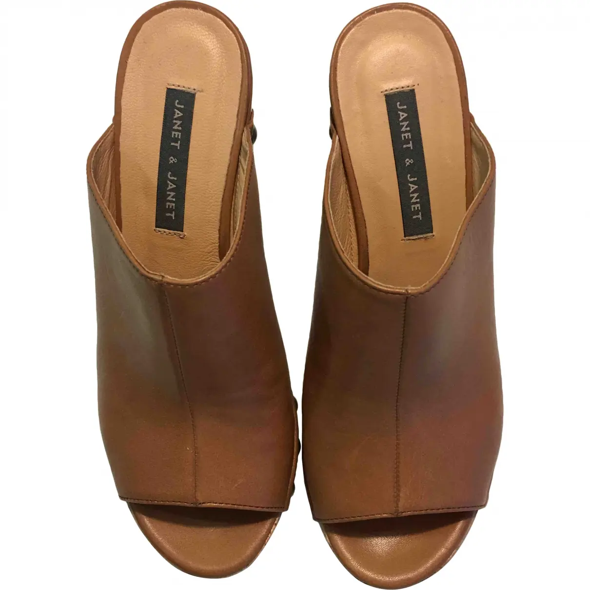 Leather mules & clogs Janet & Janet