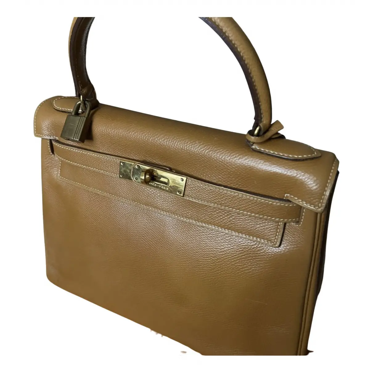 Kelly 28 leather handbag Hermès - Vintage