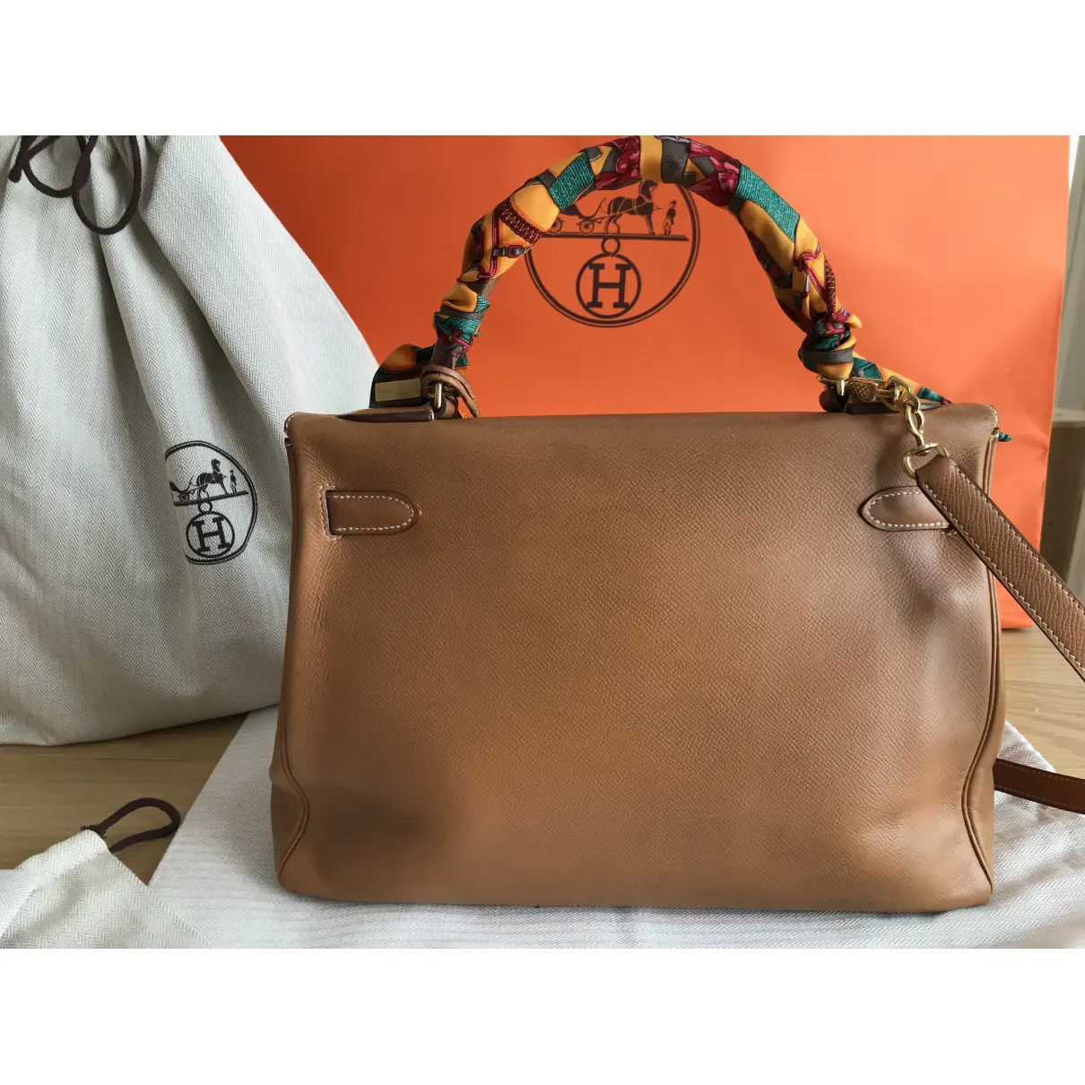 Kelly 32 leather handbag Hermès - Vintage