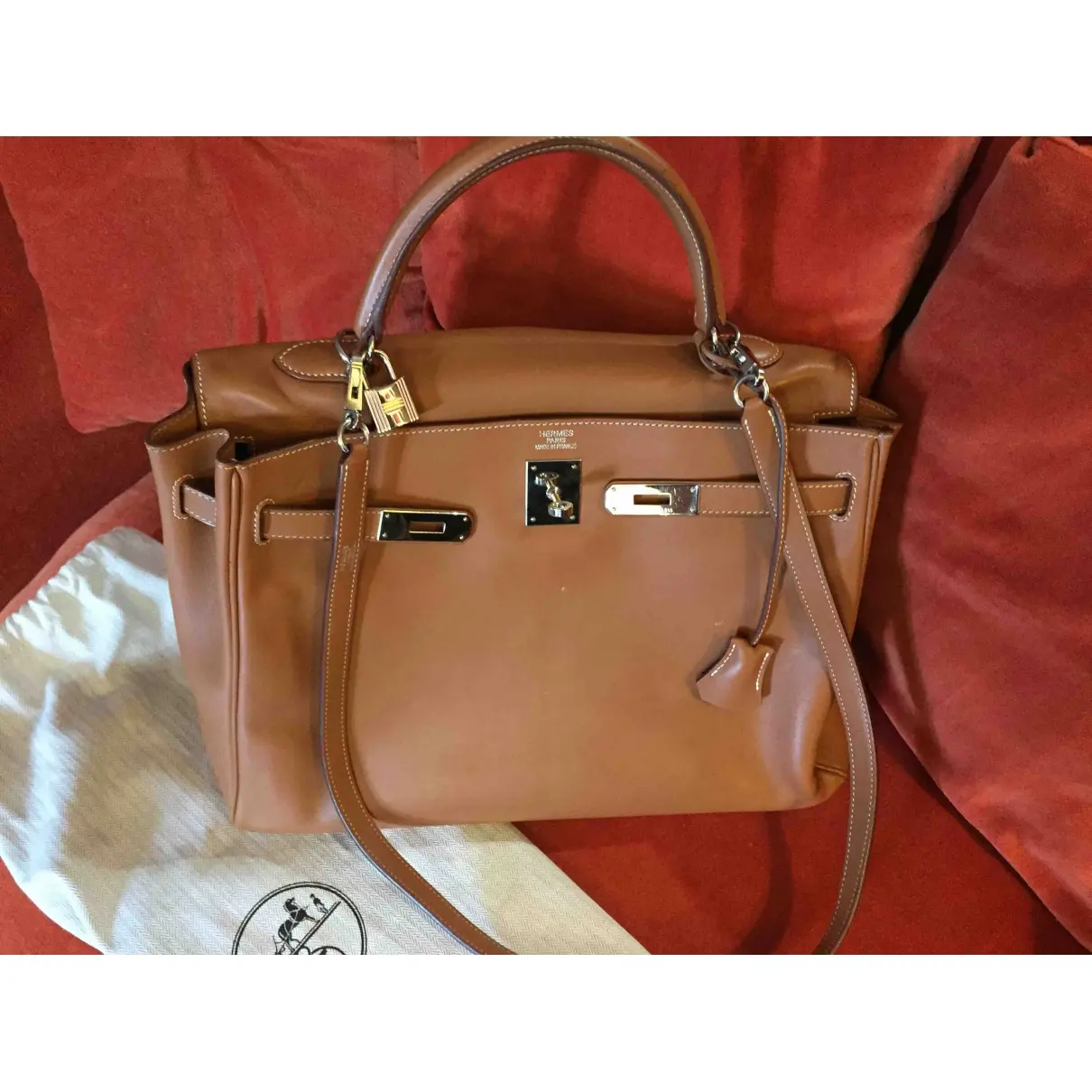 Hermès Kelly 35 leather handbag for sale