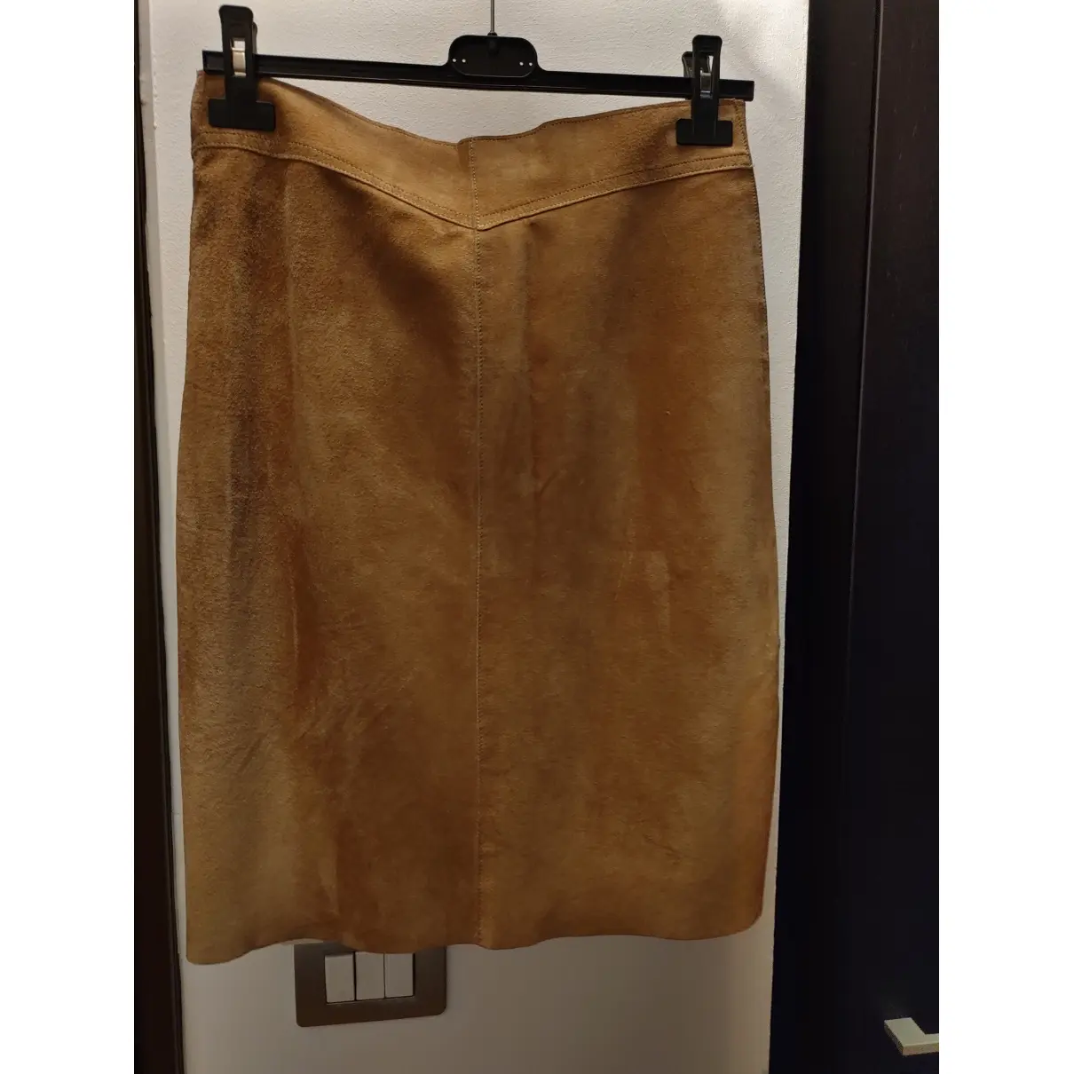 Buy KOOKAI Leather mid-length skirt online