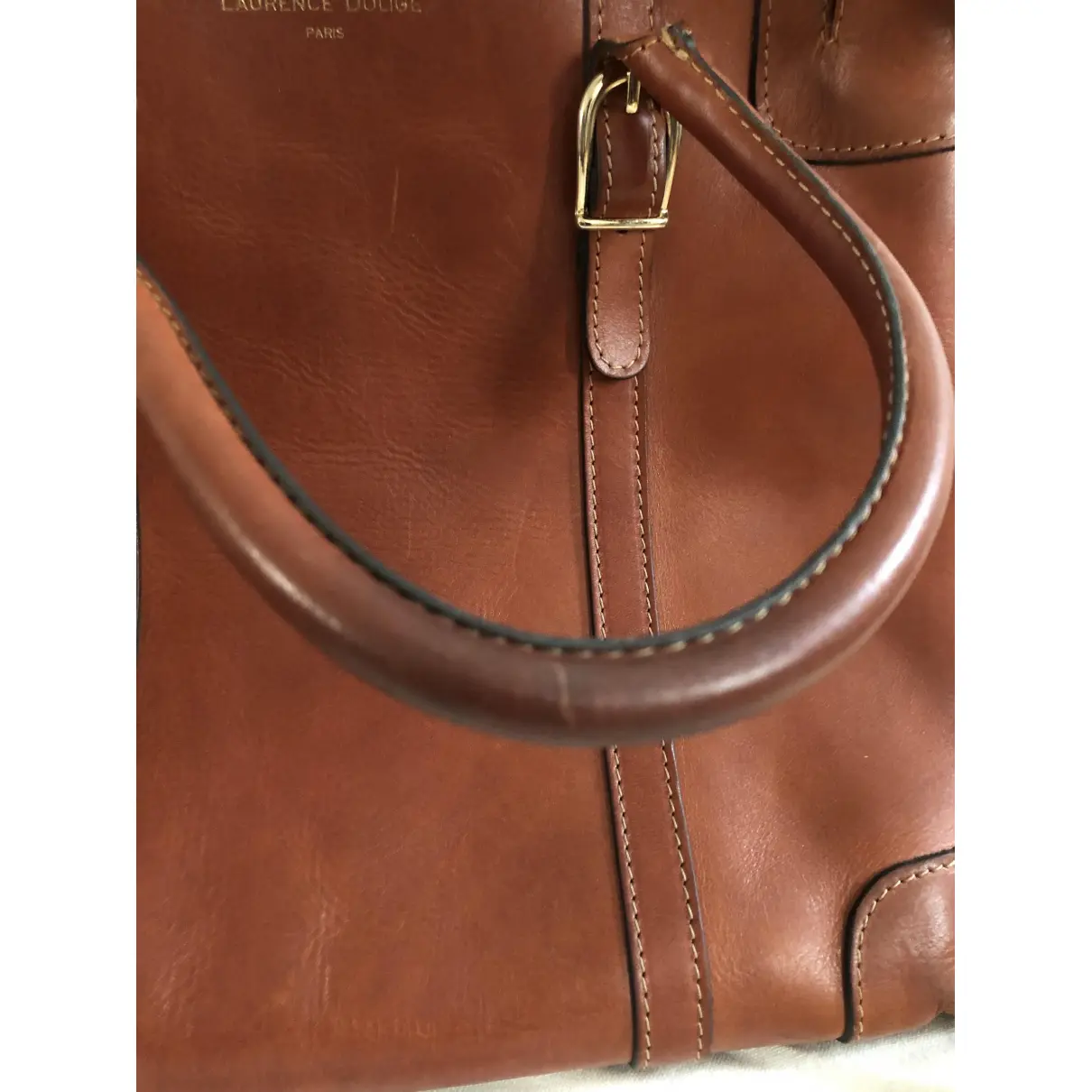 Leather handbag Laurence Dolige