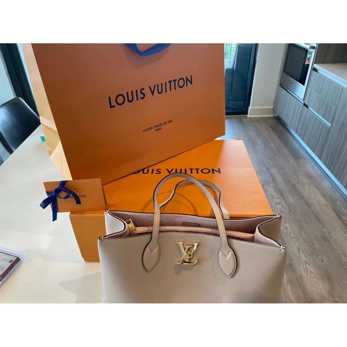 Lockme leather handbag Louis Vuitton