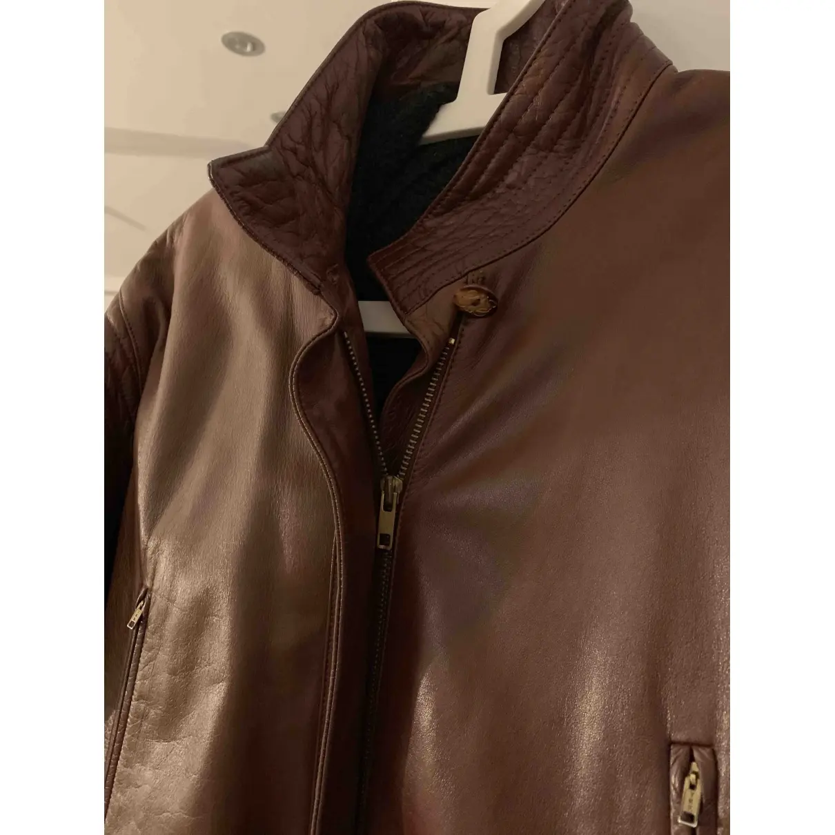Buy Loewe Leather cardi coat online - Vintage