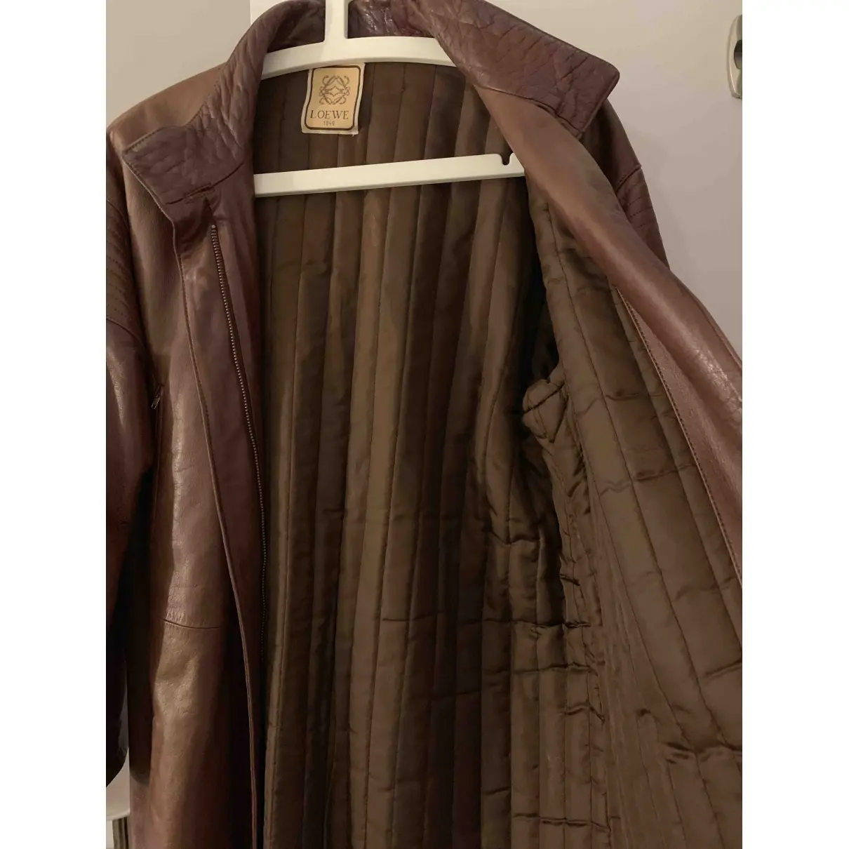 Leather cardi coat Loewe - Vintage