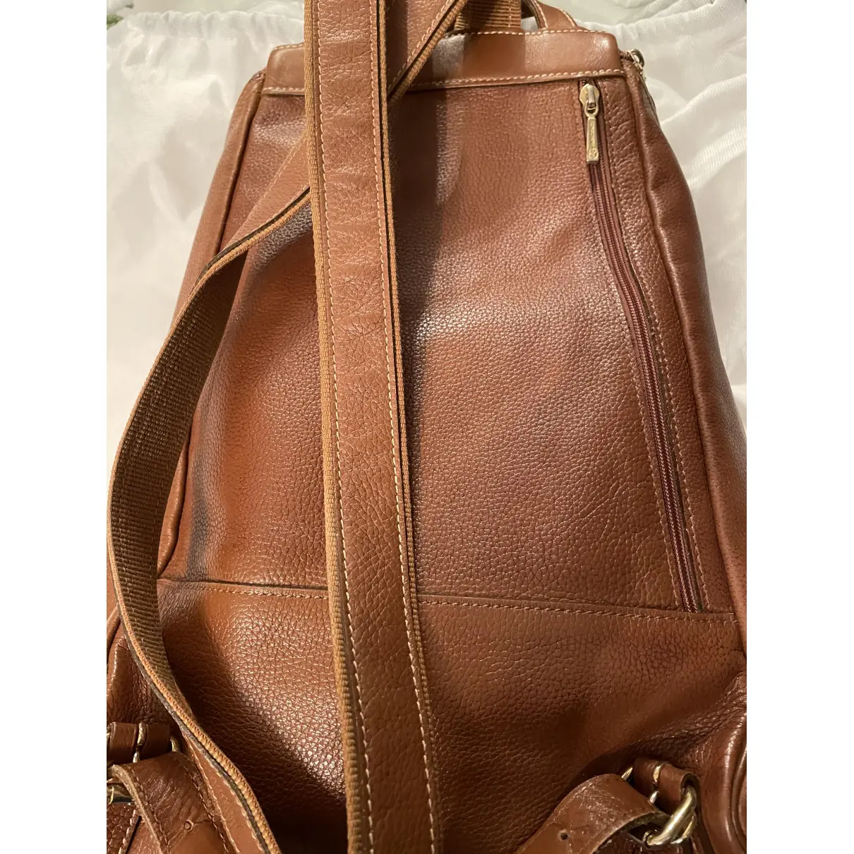 Buy Longchamp Leather backpack online