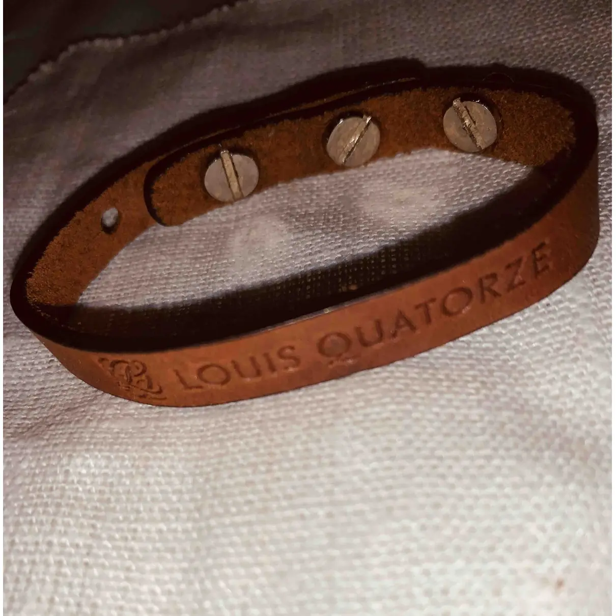 Louis Quatorze Leather bracelet for sale