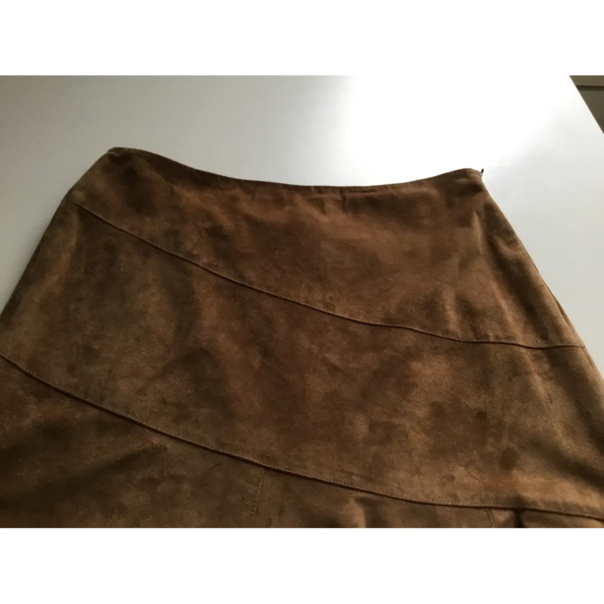 Leather mid-length skirt Marella