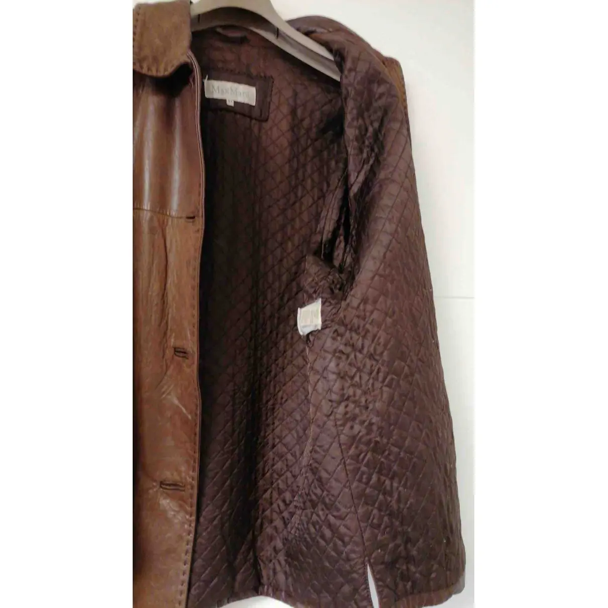 Leather jacket Max Mara - Vintage