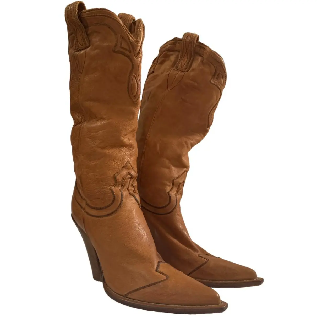 Buy NANDO MUZI Leather cowboy boots online - Vintage