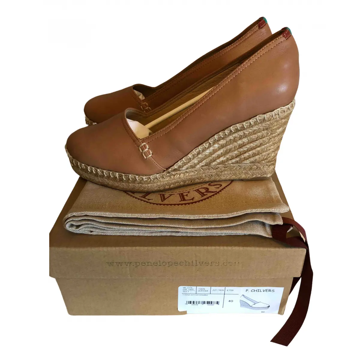 Leather espadrilles Penelope Chilvers