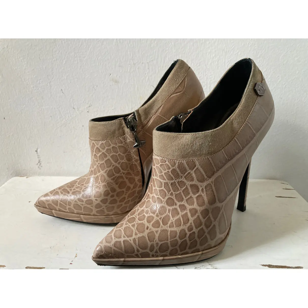 Leather heels Philipp Plein