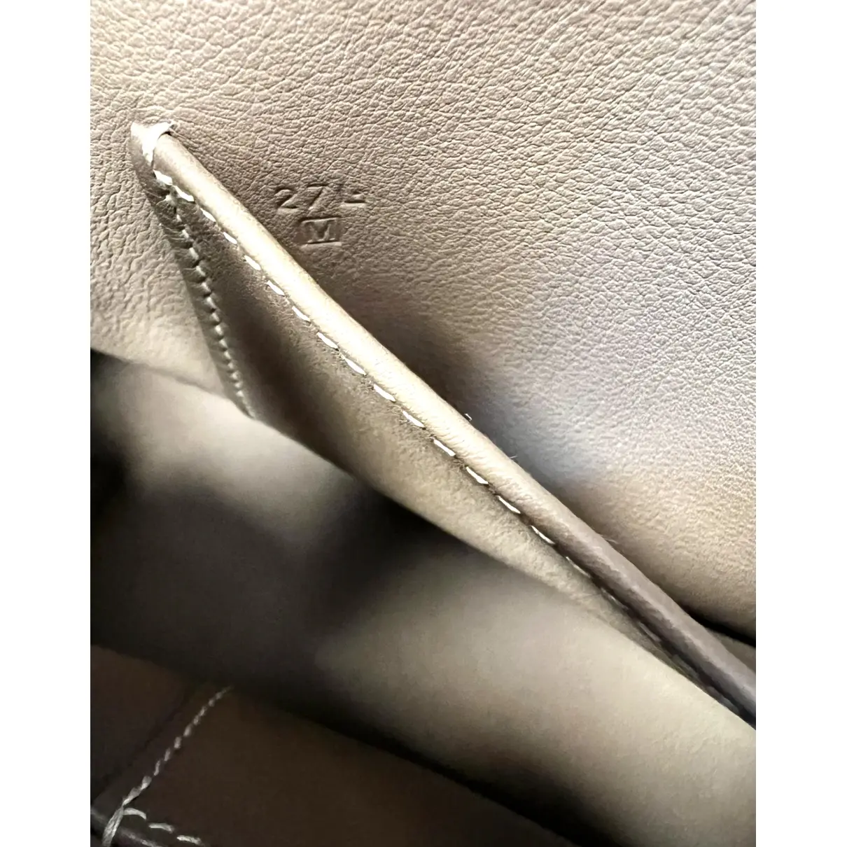 Polochon leather handbag Hermès